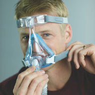 Picture of man with full face mask